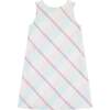 Plaid Classic Sleeveless Contrast Neck Patch Tunic, Multicolors - Dresses - 3