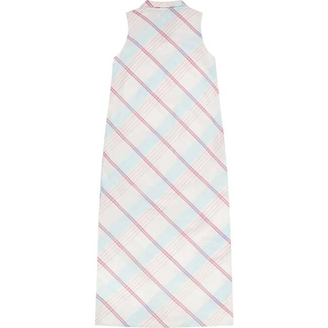 Women's Kate Plaid Collared V-Neck Sleeveless Long Caftan, Multicolors - Dresses - 3