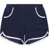 Terry 2-Piece Top And Short Set, Navy Solid - Mixed Apparel Set - 5