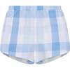 Gingham Ruffle Sleeveless Top And Short Set, Ice Water - Mixed Apparel Set - 5
