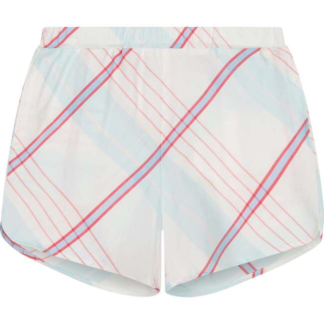 Plaid Ruffle Sleeveless Top And Short Set, Multicolors - Mixed Apparel Set - 4