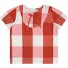 Plaid Top And 2-Tiered Skirt Set, Red Buffalo - Mixed Apparel Set - 6