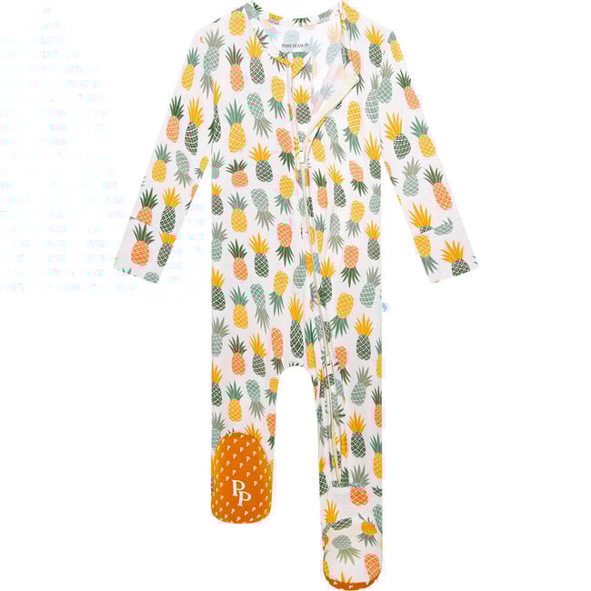 McGuire Footie Zippered One Piece, Beige - Footie Pajamas - 2