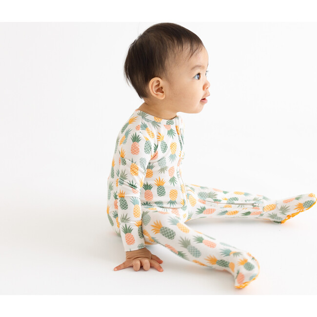 McGuire Footie Zippered One Piece, Beige - Footie Pajamas - 4