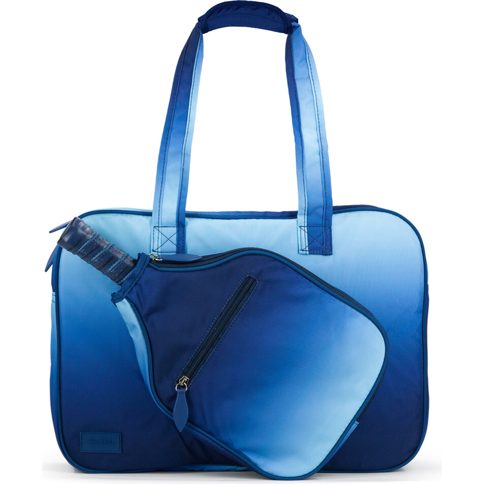 Pickleball Tote, Navy Ombre - Bags - 1
