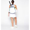 Game On Tennis Backpack, White/Navy/Green - Backpacks - 2