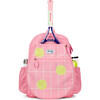 Big Love Tennis Backpack, Coral Tennis Grid - Backpacks - 1 - thumbnail