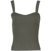 Women's Janie Knit Top, Olive - Shirts - 1 - thumbnail