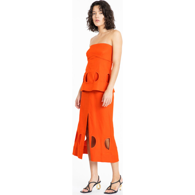 Women's Ebba Top, Blood Orange - Shirts - 2