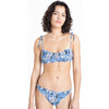 Women's Valencia Smocked Bikini Bottom, Marina Multi - Two Pieces - 2