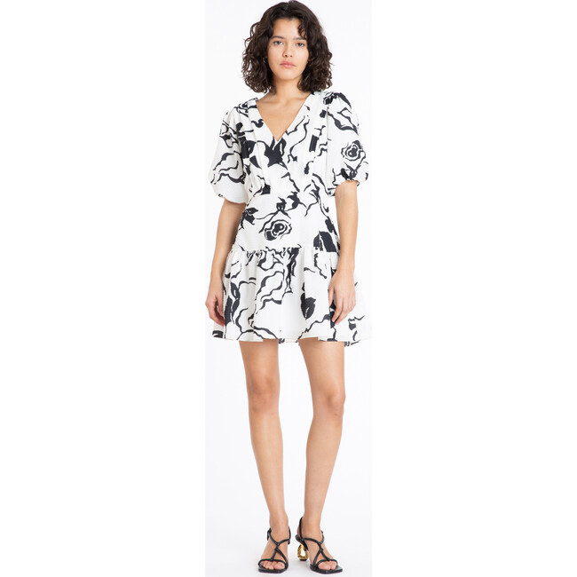 Women's Shayna Dress, Cream/Black - Dresses - 2