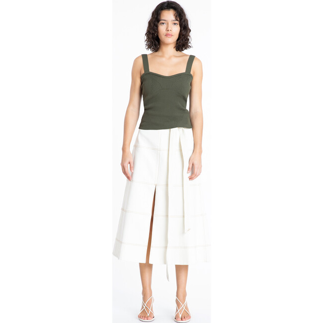 Women's Janie Knit Top, Olive - Shirts - 3