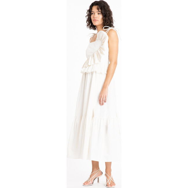 Women's Delphine Dress, Chalk - Dresses - 3