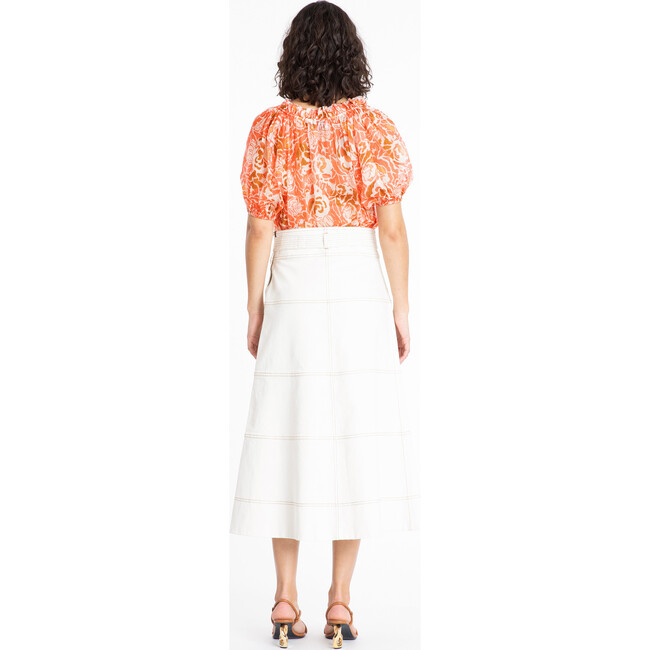 Women's Elizabeth Top, Guava Multi - Blouses - 4
