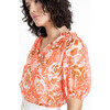 Women's Elizabeth Top, Guava Multi - Blouses - 5