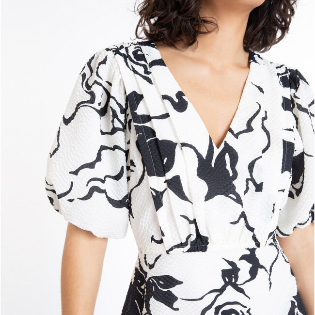 Women's Shayna Dress, Cream/Black - Dresses - 5
