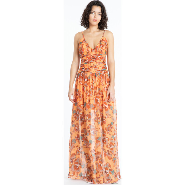 Women's Lovette Dress, Melon Multi - Dresses - 2