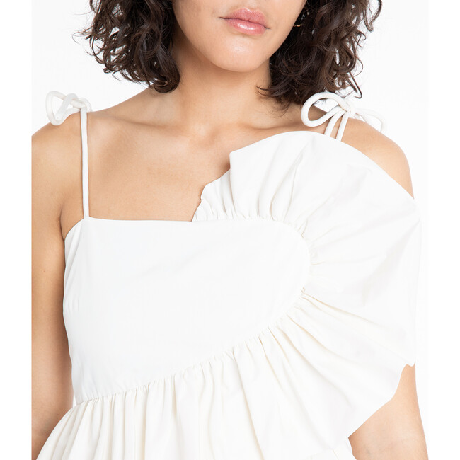 Women's Delphine Dress, Chalk - Dresses - 5