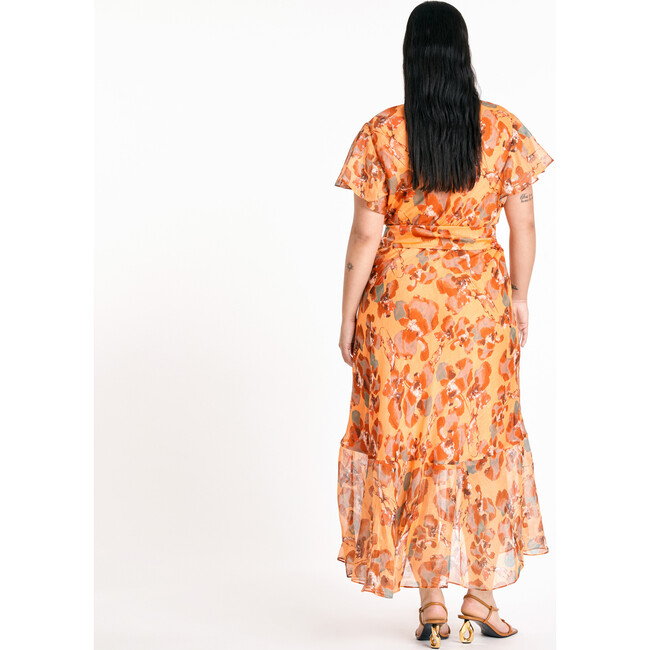 Women's Blaire Dress, Melon Multi - Dresses - 4
