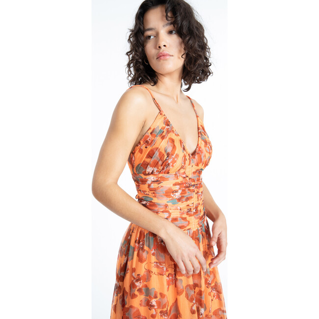 Women's Lovette Dress, Melon Multi - Dresses - 5