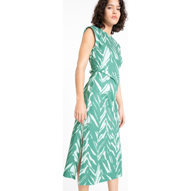 Women's Aurora Dress, Pistachio/River - Dresses - 5