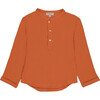 Loris Rolled Cuff Button-Up Shirt, Argile - Shirts - 1 - thumbnail