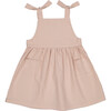 Marcelle Tie Shoulder 2-Front Pocket Dress, Peach Gingham - Dresses - 1 - thumbnail