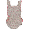 Lili Ruffle Sleeve Cross Back Romper, Dalia Violine - Onesies - 1 - thumbnail