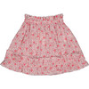 Juju Ruffle Waist And Trim Skirt, Dalia Cerise - Skirts - 1 - thumbnail