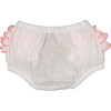 Dan Ruffle Back Waist Bloomer, Neige Plumetis - Bloomers - 1 - thumbnail