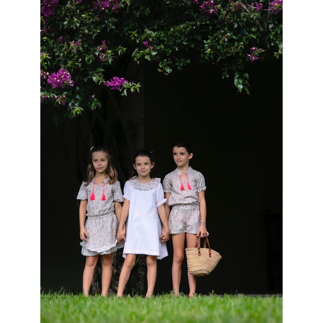 Coco Ruffle Collar Dress, Chantilly Plumetis - Dresses - 5