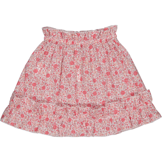 Juju Ruffle Waist And Trim Skirt, Dalia Cerise - Skirts - 3