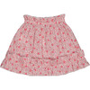 Juju Ruffle Waist And Trim Skirt, Dalia Cerise - Skirts - 3