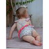 Lili Ruffle Sleeve Cross Back Romper, Dalia Violine - Onesies - 2