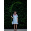 Coco Ruffle Collar Dress, Neige Plumetis - Dresses - 4 - thumbnail
