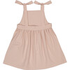 Marcelle Tie Shoulder 2-Front Pocket Dress, Peach Gingham - Dresses - 3