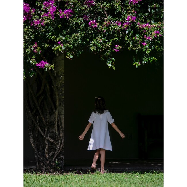 Coco Ruffle Collar Dress, Chantilly Plumetis - Dresses - 8