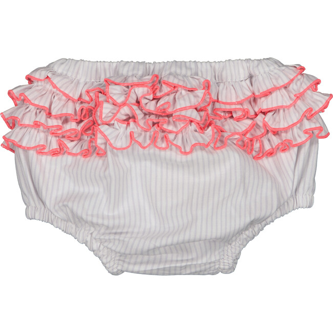 Dan Ruffle Back Waist Bloomer, Storm Stripes - Bloomers - 3