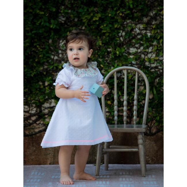 Coco Baby Ruffle Collar Dress, Chantilly Plumetis - Dresses - 2