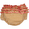 Dan Ruffle Back Waist Bloomer, Caramel Gingham - Bloomers - 3