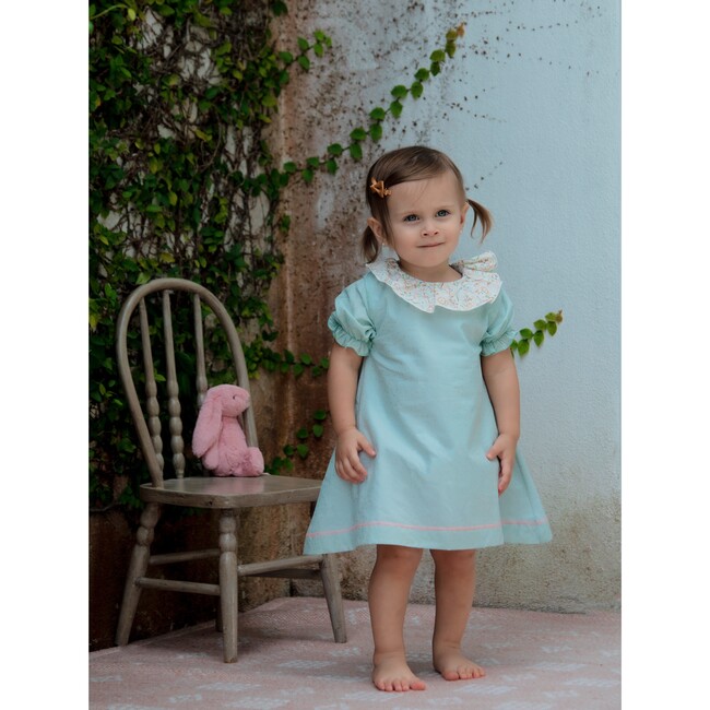 Coco Baby Ruffle Collar Dress, Anis - Dresses - 2