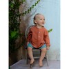 Loris Baby Rolled Cuff Button-Up Shirt, Argile - Shirts - 6 - thumbnail