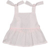 Catherine Baby Tie Shoulder Peplum Top, Chantilly Plumetis - Blouses - 1 - thumbnail