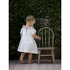 Coco Baby Ruffle Collar Dress, Neige Plumetis - Dresses - 2
