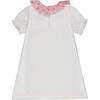 Coco Baby Ruffle Collar Dress, Neige Plumetis - Dresses - 3