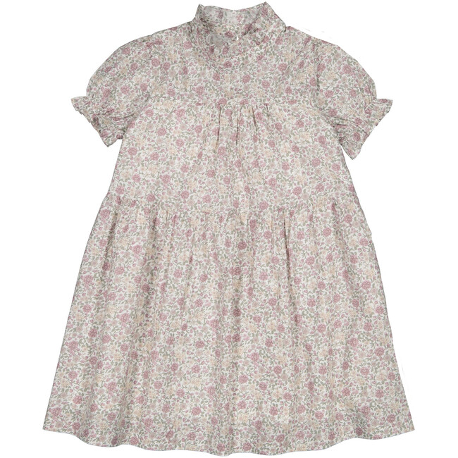 Zoe Ruffle Collar All-Over Floral Print Dress, Dalia Violine