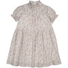 Zoe Ruffle Collar All-Over Floral Print Dress, Dalia Violine - Dresses - 1 - thumbnail
