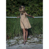 Marcelle Tie Shoulder 2-Front Pocket Dress, Caramel Gingham - Dresses - 8 - thumbnail