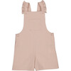 Nathalie Ruffle Strap Playsuit, Peach Gingham - Overalls - 1 - thumbnail