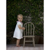 Coco Baby Ruffle Collar Dress, Neige Plumetis - Dresses - 4